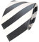 TigerTie Schicke Designer Krawatte - Schlips Binder grau silber weiss gestreift - Tie