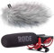 Rode Videomic Rycote Directional Microphone + Keepdrum WS-WH Fur Windshield