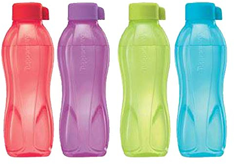 Tupperware Aqua Safe ECO Sports Lot de 4 bouteilles d'eau 500 ml