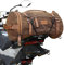Motorrad Hecktasche für Vintage 25L Canvas Rucksack Gepäckrolle braun