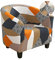 Jaotto Housse de Fauteuil Cabriolet 1 Place, Housse de Fauteuil Crapaud Extensible Chesterfield, Housse Fauteuil Salon Club il Lavable, Couverture de Fauteuil Facile à Installer et à Laver,Géométrie