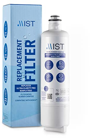 Mist Ultra Clarity Pro Water Filter Replacement compatible with Bosch BORPLFTR50, Refrigerator Water Filter compatible with BORPLFTR55, 12033030, 11032531, WFS200MF, RA450022, REPLFLTR55 (1 pack)
