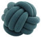 knotenkissen, Kissen Knoten, Knot Kopfkissen, Kissen Rund, Decorative Cushion, Zierkissen Knoten für Sofa, Bett, Wohnzimmer, Blau, 35cm