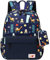 mygreen Kid Buch Rucksack Baby Kind Schultasche Kindergarten Daypack Tagestasche Cartoon Geldbörse Truck Blau
