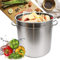 UESUENYENS Pentola da cucina per gastronomia, 35/50/70 litri, in acciaio inox, ideale per tutti i piani cottura e le grandi cucine (35 l)
