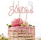 Sotpot 1Pc Rose Gold We're Engaged Cake Topper with Ring Glitter Engagement Cake Decoration for Bridal Shower Bachelorette Wedding Engagement Theme Party Supplies