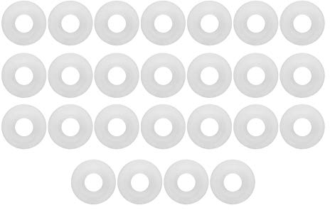 25 Stück Langlebige Bier-Swing-Flip-Top-Flasche, Weiße Silikondichtungen, Hochleistungs-Bierflaschen-Dichtungsdichtungen für Selbstgebrautes Zubehör