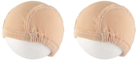 Puppen Perücke Netzkappe, 2 Stück Bjd Puppen Liner Webkappen, Puppen Perücke Netzkappe, Kostüm Perückenkappe, Hut Zubehör, Mini Hut für DIY Mini Puppen Hut, Haar Set, (1/6