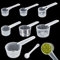 ZYNERY 8 Stück Messlöffel Set, Plastik Dosierlöffel 1g, 5g,7.5g,10g,15g,20g,25g, Gramm Messlöffel, Proteinpulver-Messlöffel, Feststoff-Pulver-Flüssigkeit-Messlöffel für Kochen Backen