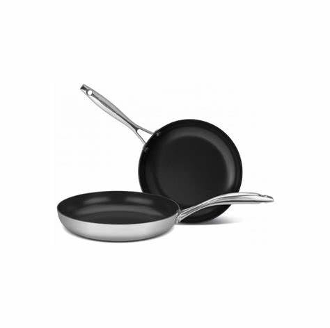 SCANPAN - Set Haptiq 20 et 28 cm antiadhésif en acier inoxydable