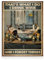 Dazzlewall Lustige Katzen-Wandkunstposter, Vintage badende Katzenbilder Wanddekoration für Badezimmer 12x16 Zoll ungerahmt