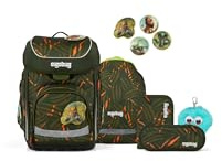 ergobag cubo Bundle Set AW25/26, ergonomischer Schulranzen Klassisch 6-teilig 1. Klasse Grundschule ExBärdition - Olive