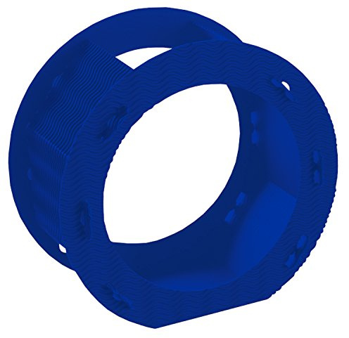 folia 9434/5 - Rundlaternen Rohlinge, Laternenzuschnitte aus Wellpappe, 5 Stück, blau, zum Zusammenstecken ohne Kleber, ideal zum Gestalten individueller Laternen