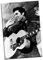Elvis Presley-Portrait schwarz weiß, Kunstdruck auf Leinwand, 76 x 51 cm
