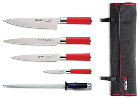 Dick Knives S902 Spirituosenmesser-Set mit Geldbörse, Rot