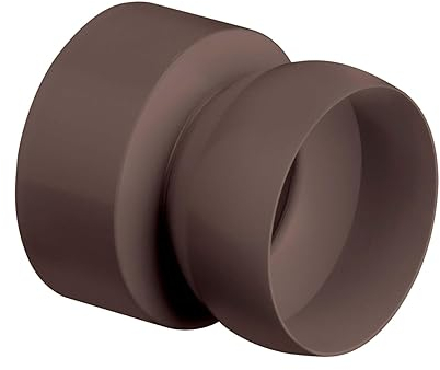 INEFA Bogenstück für Rohrbogen, PVC DN50 / 50mm Dunkelbraun Rohrverbinder, Dachrinnenzubehör, einfache Steckmontage, Made in Germany