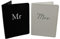 Amore Set of 2 Mr & Mrs Black and White Passport Holders Honeymoon by Amore