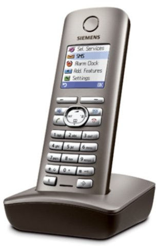 Siemens Gigaset S45 Mobilteil incl. Ladeschale, platin