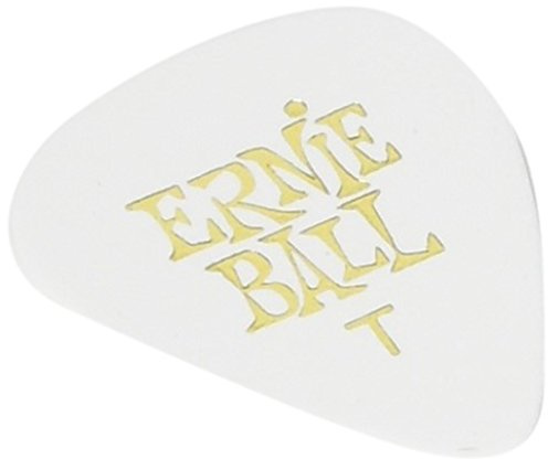 Ernie Ball Dünne weiße Plektren, 144 Stück