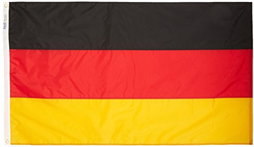 Annin Flagmakers Modell 192898 Deutschland-Flagge, hergestellt nach Offiziellen Designspezifikationen der Vereinten Nationen, 90 x 150 cm, Mehrfarbig