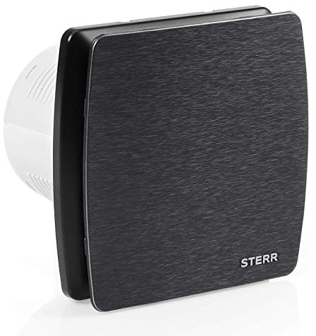 STERR - Black Quiet Bathroom Fan 100 mm / 4 - LFS100-QB