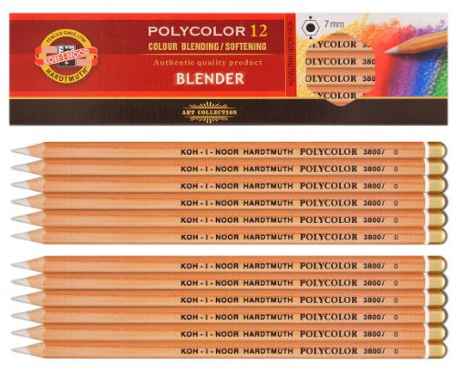 Kohinoor Polycolor 12 Color Blending and Softening Pencils. 3800