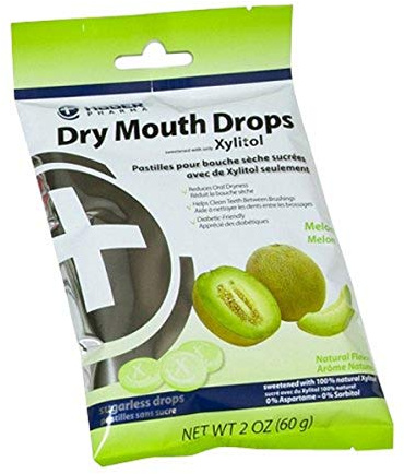 Hager Pharma Dry Mouth Drops, Melon, 2 Ounce