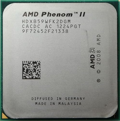 AMD Phenom II - Processore CPU X2 B59, 3,4 GHz, sbloccabile su presa X4 HDXB59WFK2DGM AM2+ AM3, 938 pin