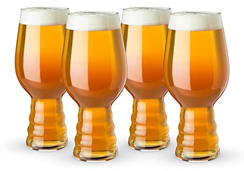 Spiegelau 4-teiliges Kraftbier-Glas-Set, India Pale Ale, Biergläser, Kristallglas, 540 ml, Craft Beer Glasses, 4991382