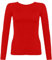 Kids Plain Basic Top Long Sleeve Girls Boys Uniform T-Shirt Tops 2-13 Years (7-8 Years, Red)