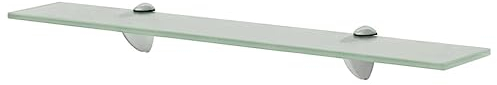 vidaXL Wand Regal Glasregal Glasboden Glasablage Badregal Mattiert 60x10 cm 8 mm