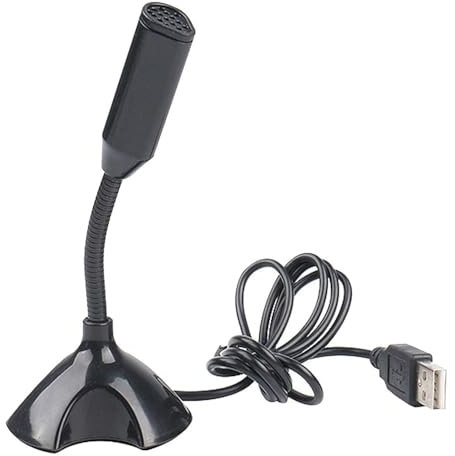 XCSSKG Mikrofon Micro USB pour Ordinateur Portable PC Mac Noir