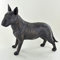 Bullterrier Bronze-Skulptur, stehend, 19 cm hoch, groß