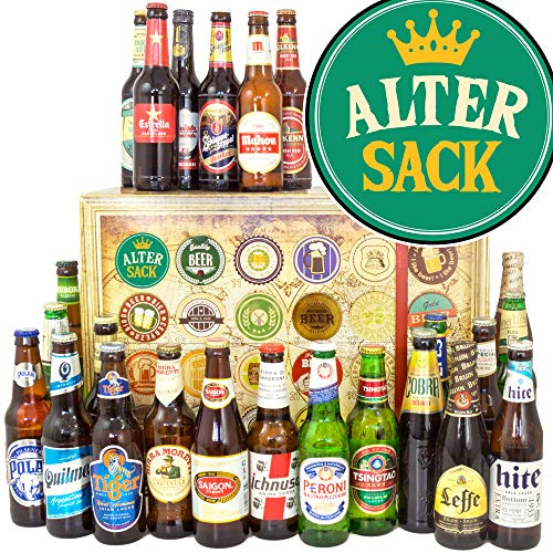 Alter Sack - 24 Biersorten der Welt - Männer witzige Geschenke - Biere der Welt Adventskalender 2024 2025