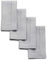 Solino Home Servietten, 100 % reines Leinen, Hohlsaum, 50,8 x cm, weiches Grau, 4 Stück, europäischer Flachs, natürlicher Stoff, maschinenwaschbar, klassischer handgefertigt mit gehrten Ecken