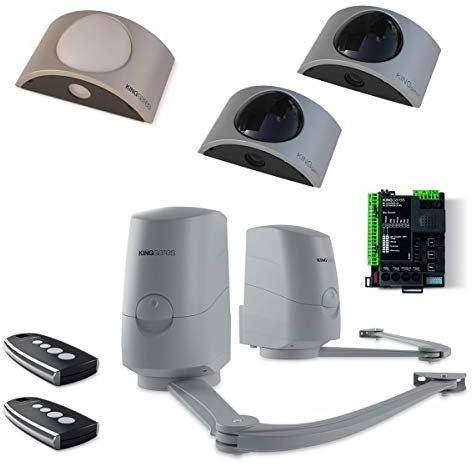 King Gates Mini Modus Novo 24G8 Kit Portail Battant - Spécial Espaces Réduits