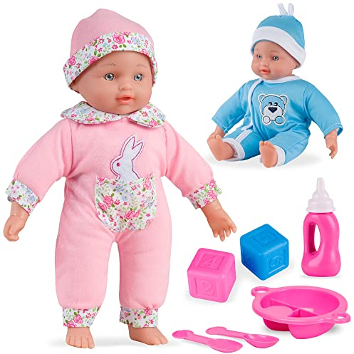 Molly Dolly Soft Baby Doll Set - With Talking Function & Accessories - Doll Suitable for Girls Age 2+