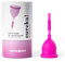 EUREKA! Cup | Coppetta Mestruale | Realizzato con Silicone Medico al 100% | L'unica Coppetta Mestruale Svuotabile Senza Rimuoverla | Riutilizzabile e Facile da Pulire (S)