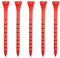 Zivisk Golf Tees Holz - 100 Stück 83mm Bambus Tees (Rot)