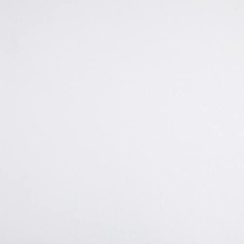Kt KILOtela - Canvas Dekostoff, Home-Accessoires, Tischdecken, Vorhänge, Tischdecken, Kissen, Taschen, Lichtechtheit: 4-5, Länge 100 cm x Breite 280 cm, Weiß - 1 Meter