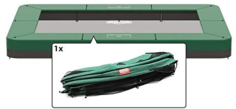 BERG Trampolin Schutzrand, Federabdeckung rechteckig 330 x 220 cm Randabdeckung grün - Ultim Champion InGround EazyFit