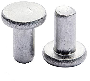 M2m2.5m3m4m5m6, remache de la cabeza plana de aluminio, remache sólido, golpeando plano-2.5x12 * 100pcs