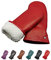 AKAROA ESTD 2019 Lederhandschuhe Damen SUE, Fäustling, italienisches Leder, Futter aus original Neuseeland Lammfell, rot, S/M - 7
