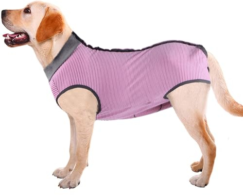 Wundschutzmantel für Hunde, Bauchwundschutz, medizinische OP-Bekleidung, postoperative Weste, für Welpen, Katzen, Haustiere, ersetzt Elizabeth-Halsband und Halskragen-Trichter (S, Grau)