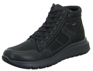 ara Herren Arizona Stiefelette, Black,Blue, 43 EU Weit