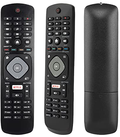 Nouvelle Télécommande Universelle 996596003606 pour Philips Ambilight LCD LED 4K UHD Smart TV, Compatible avec 43PUS6262 49PUS6262 50PUS6262 - Aucun Réglage Requis