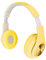 Active Noise Cancelling Headphones,Bluetooth 5.0 Foldable Wireless Over Ear Headphones,RGB Colorful Light Headset,PU Leather Earmuffs Earphone,for Boys,Girls(Yellow)