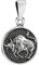 NKlaus 14,7mm Kettenanhänger Stier 925 Silber Horoskop Sternzeichen Zodiak Anhänger 3565