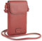 Lois - Bolso Móvil Mujer Bandolera de Piel PU, Nylon. Bolso Para Móvil Mujer Para Colgar. Mini Bolso Móvil Mujer. Bolso Bandolera Mujer Pequeño de Marca, Rojo