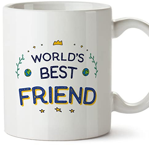 Mugffins Tasses pour AMIE/COPINE - En Anglais - Cadeau original pour AMIE - World's Best - 11 oz / 330 ml